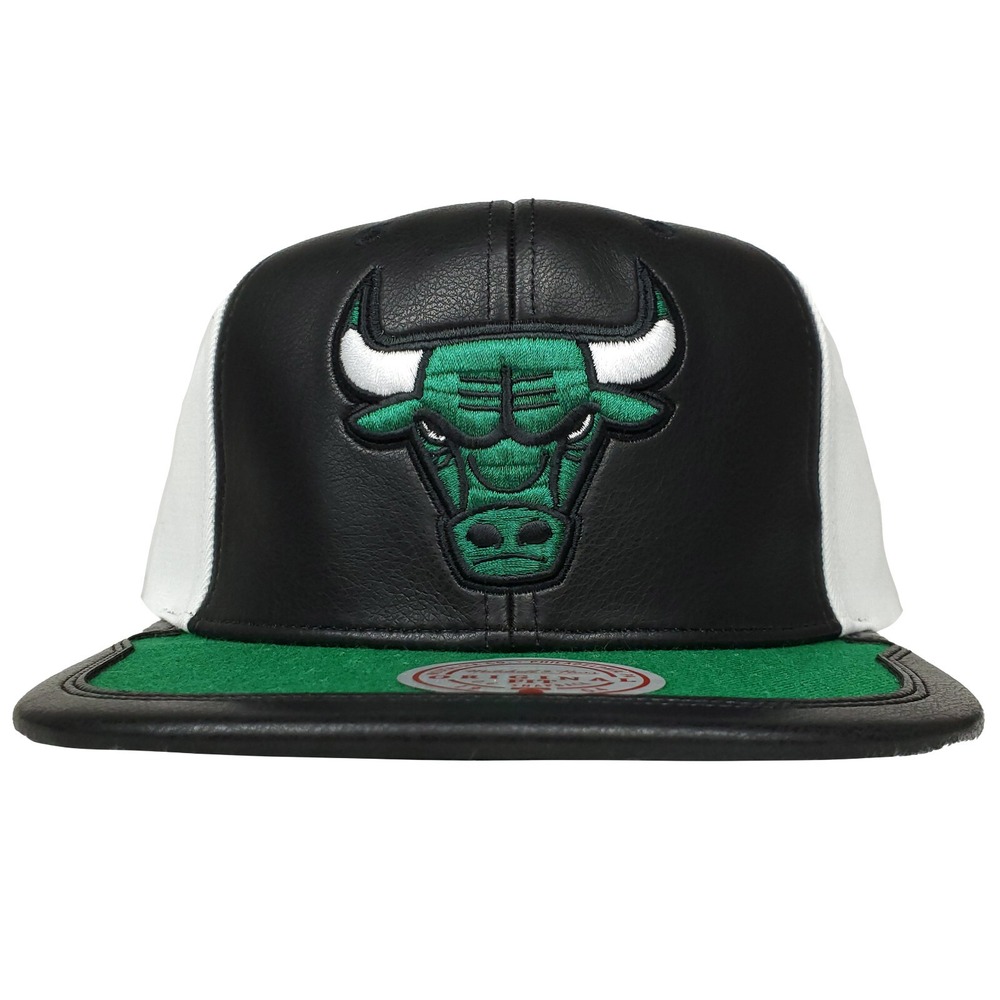 Chicago Bulls Mitchell & Ness NBA Snapback Hat Cap 3D Logo‎ Jordan 1 Hookup NWT
